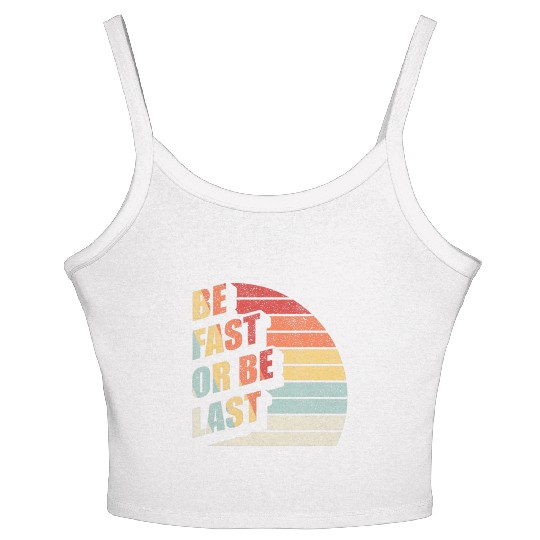 Fast Car Quote Drag Racing Gift Vintage Retro Rac Women's Spaghetti Strap Tank Top