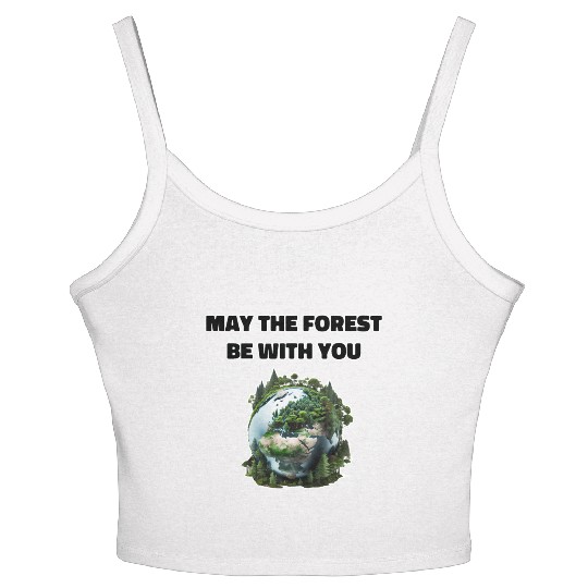 May the Forest Be With You Women's Spaghetti Strap Tank Top
