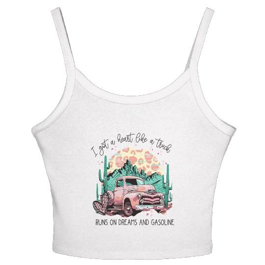 I Got A Heart Like a Truck Women's Spaghetti Strap Tank Top