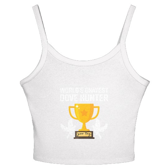 Funny Dove Hunting world s okayest dove hunter T Women's Spaghetti Strap Tank Top