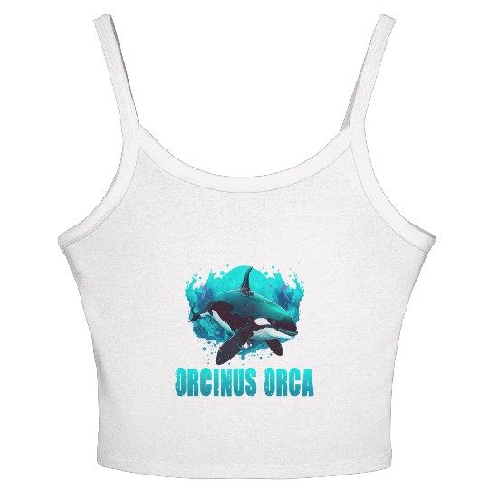 ORCINUS ORCA for a Science Biologist Whale Lover Women's Spaghetti Strap Tank Top