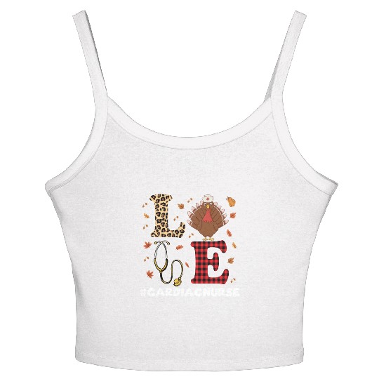 Thanksgiving Cardiac Nurse Costume Women's Spaghetti Strap Tank Top