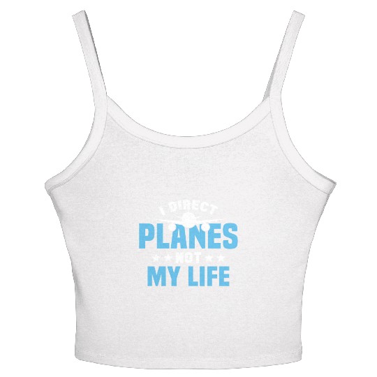 Air Traffic Controller ATC Flight Control Aircraft Women's Spaghetti Strap Tank Top