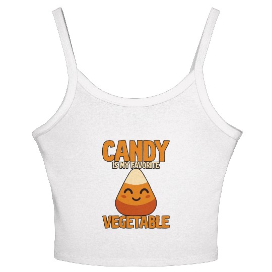 Candy Is My Favorite Vegetable Women's Spaghetti Strap Tank Top