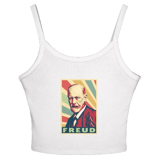 Sigmund Freud Vintage Colors Women's Spaghetti Strap Tank Top