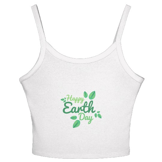 Celebrate Earth Day with Eco-Friendly Women's Spaghetti Strap Tank Top
