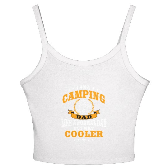 Funny Camping Dad Saying Summer Camp For Men Women's Spaghetti Strap Tank Top