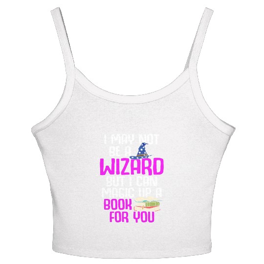 Librarian Bookworm Book Nerd Reading Library Women's Spaghetti Strap Tank Top