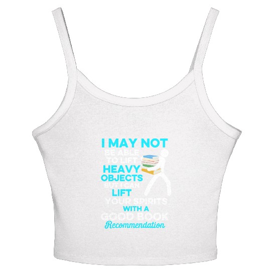 Librarian Bookworm Book Nerd Reading Library Women's Spaghetti Strap Tank Top