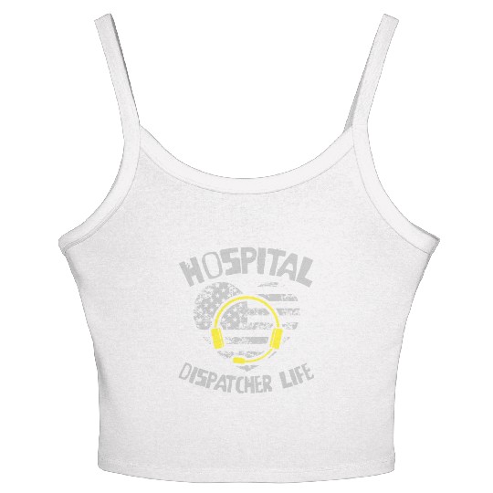 Dispatcher Us Flag Women's Spaghetti Strap Tank Top