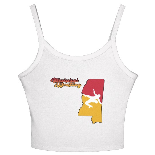 Mississippi Wrestling Women's Spaghetti Strap Tank Top