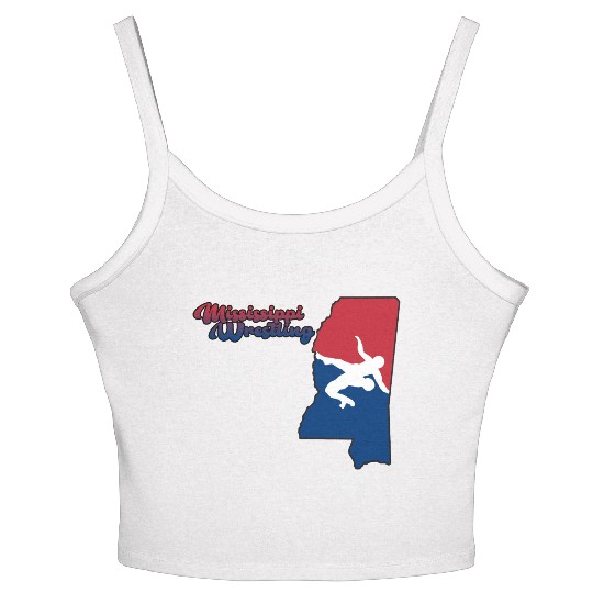 Mississippi Wrestling Women's Spaghetti Strap Tank Top