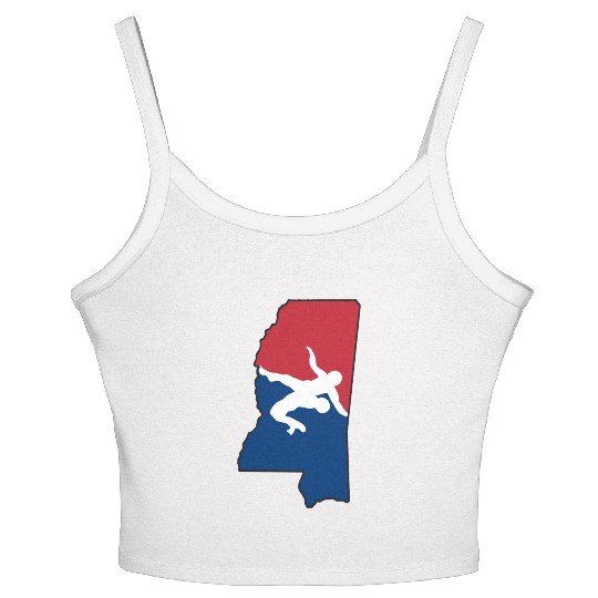 Mississippi Wrestling Women's Spaghetti Strap Tank Top