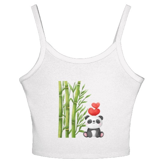 Bamboo Panda Women's Spaghetti Strap Tank Top