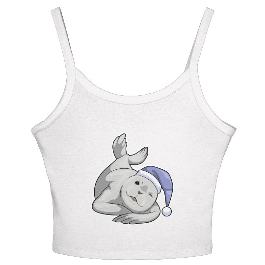 Seal Sleeping Nightcap Women's Spaghetti Strap Tank Top