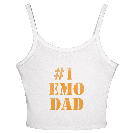 #1 emo dad number one Women's Spaghetti Strap Tank Top