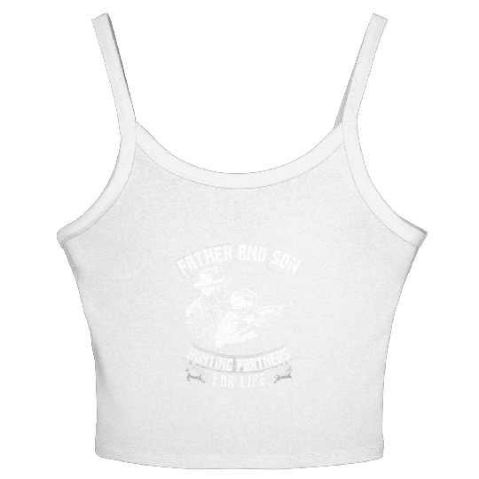 Father and Son Hunting Partners For Life Women's Spaghetti Strap Tank Top