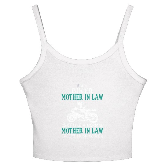 I'M A BIKER MOTHER IN LAW Women's Spaghetti Strap Tank Top