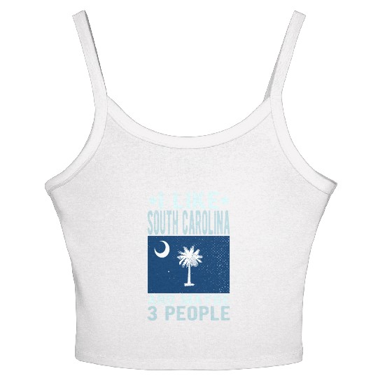 South Carolina Flag US State Women's Spaghetti Strap Tank Top