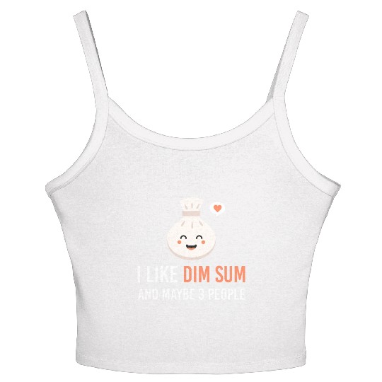 i like dim sum and maybe 3 people Yum Cha Dumpling Women's Spaghetti Strap Tank Top