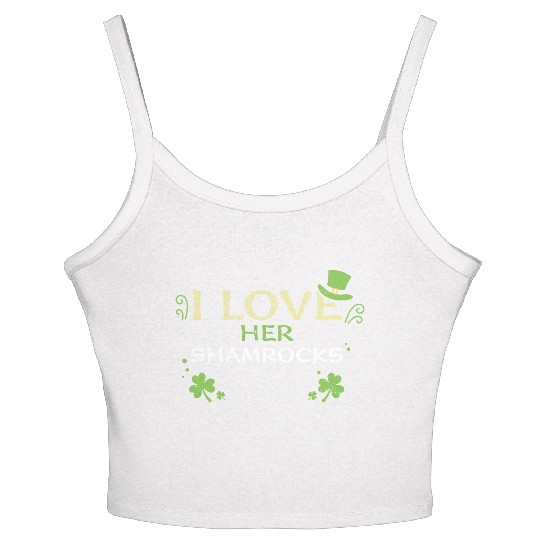 I Love Her Shamrocks Women's Spaghetti Strap Tank Top