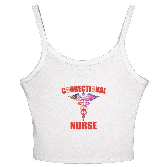 Great Correctional Nurse Design Prison Nurse Women's Spaghetti Strap Tank Top