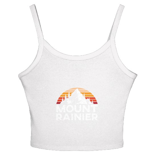 Mount Rainier Mountaineer Summit Sport Hiking Women's Spaghetti Strap Tank Top