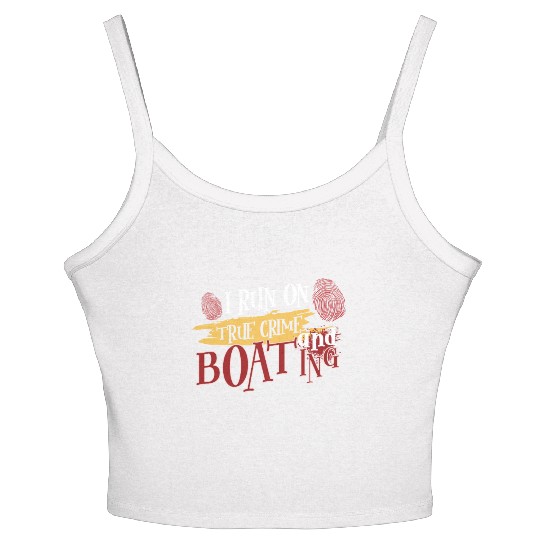 True Crime Murder Spy Crime Interest Gift Idea Women's Spaghetti Strap Tank Top