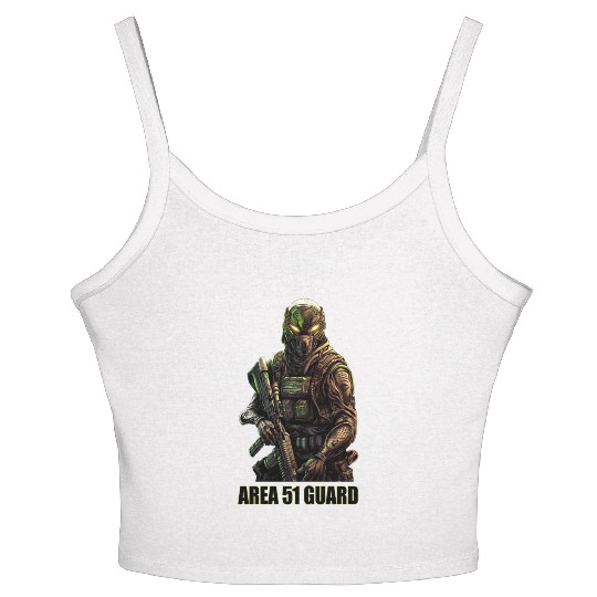 Area 51 Guard Women's Spaghetti Strap Tank Top