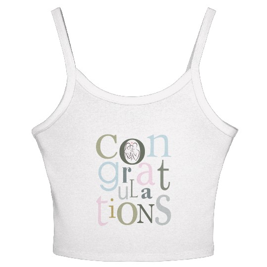 congratulations newborn baby Women's Spaghetti Strap Tank Top
