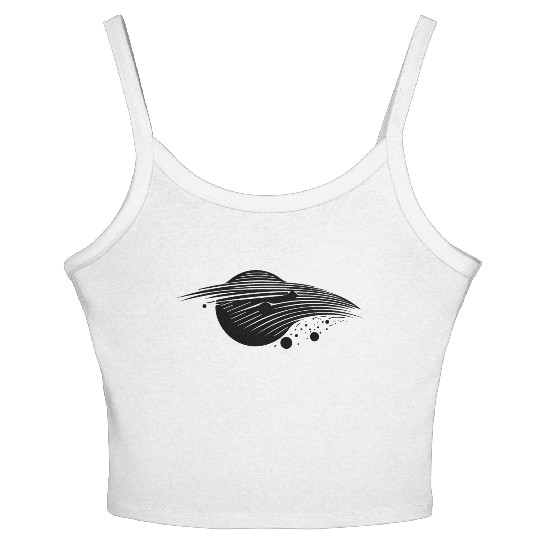 Black Hole Gravity And Event Horizon Women's Spaghetti Strap Tank Top