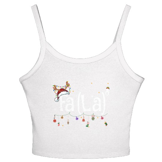 Fa La La 8 Math Teacher Christmas Women's Spaghetti Strap Tank Top