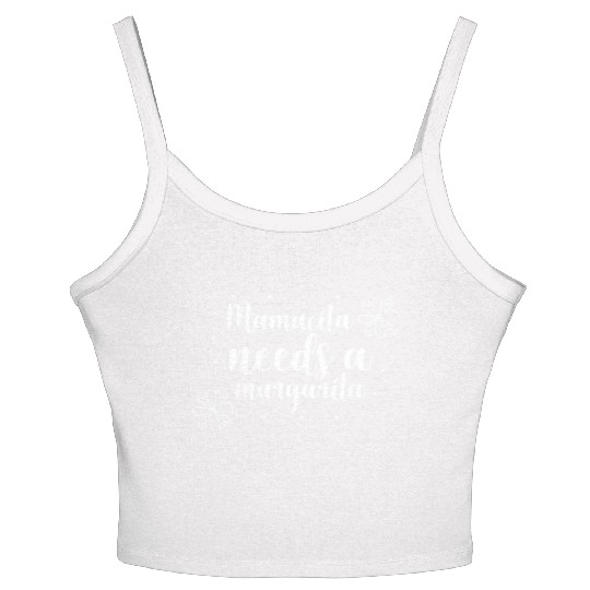 Mamacita needs a margarita Women's Spaghetti Strap Tank Top