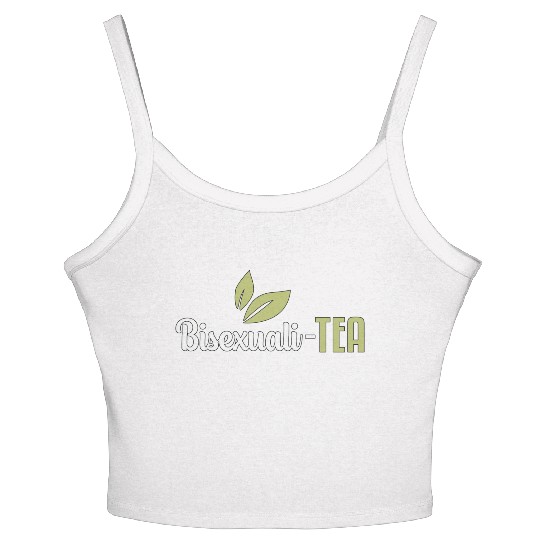 Bisexual Bisexuali Tea Gays Lgbt Lesbians Funny Women's Spaghetti Strap Tank Top