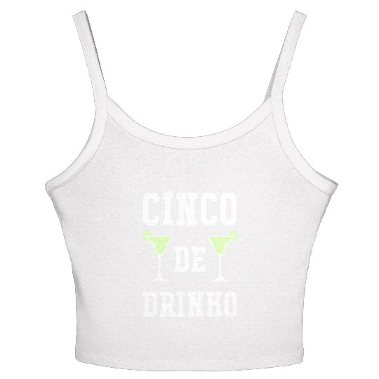 Cinco De Drinko Lime Cinco De Mayo May Fifth Women's Spaghetti Strap Tank Top