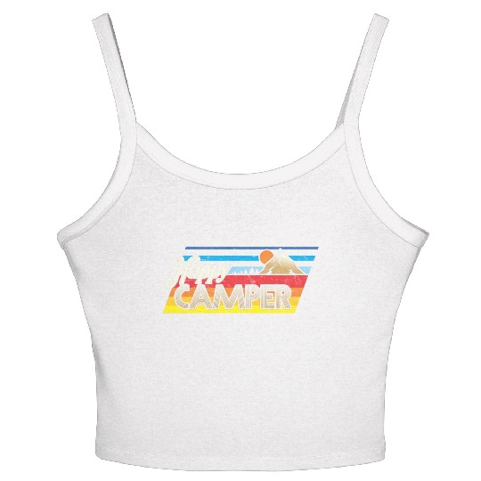 Happy Camper Women's Spaghetti Strap Tank Top