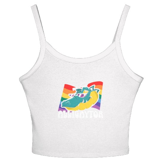 Gay Rights Rainbow Pride Month LGBTQ Gay Pride Women's Spaghetti Strap Tank Top