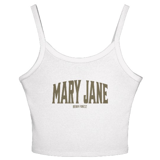 Mary Jane Marijuana Funny Graphic Women's Spaghetti Strap Tank Top Women's Spaghetti Strap Tank Top