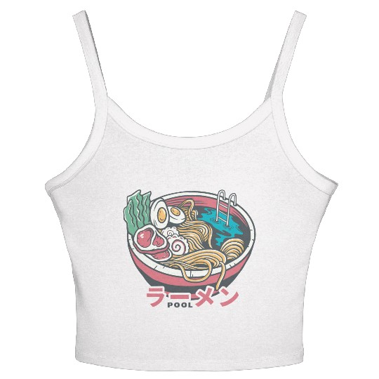 Ramen Pool Women's Spaghetti Strap Tank Top