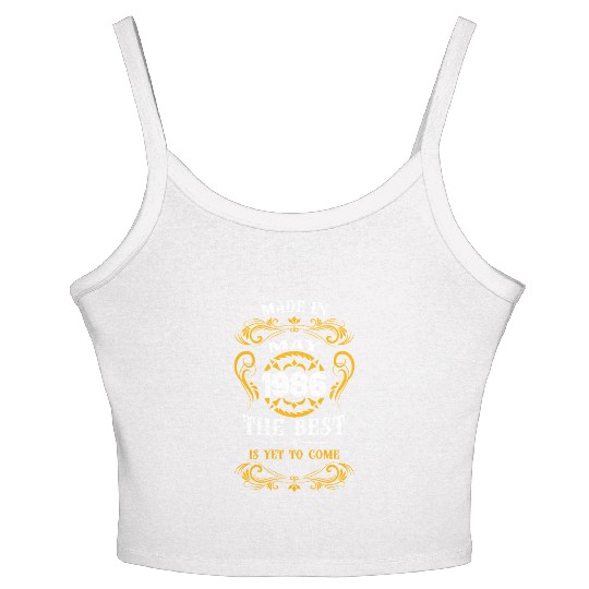 Made In May 1986 The Best Women's Spaghetti Strap Tank Top