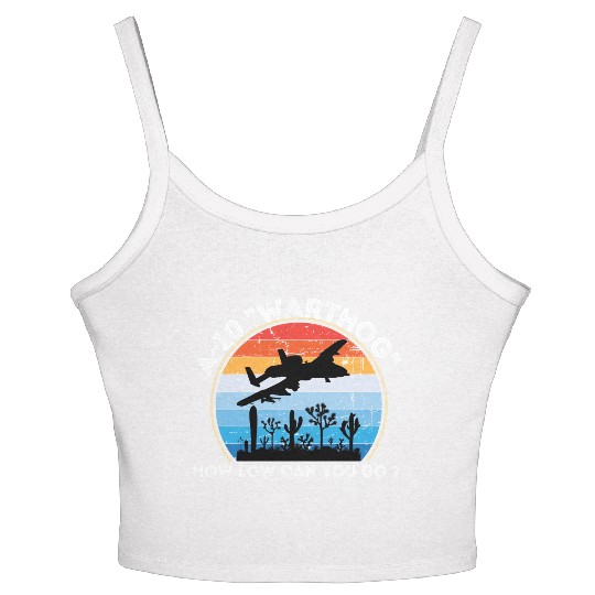 A-10 Warthog How low can you go ? Women's Spaghetti Strap Tank Top