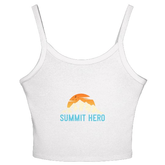 Summit Hero Climbers Mountaineering Mountain Guide Women's Spaghetti Strap Tank Top