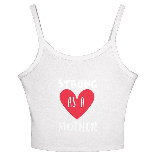 Strong as a mother Women's Spaghetti Strap Tank Top