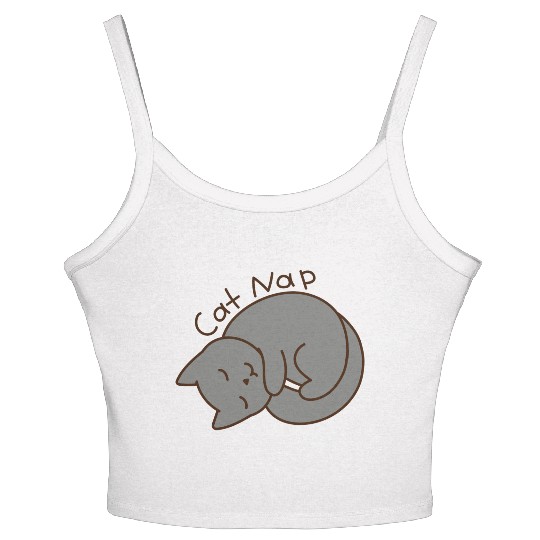 Cat Nap Women's Spaghetti Strap Tank Top