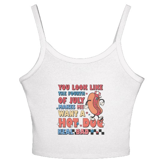 You Look Like The Fourth Of July Makes Me Want Women's Spaghetti Strap Tank Top