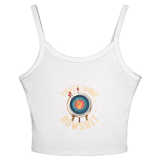 That's Some Bowshit Archery Target Bow & Arrows Women's Spaghetti Strap Tank Top