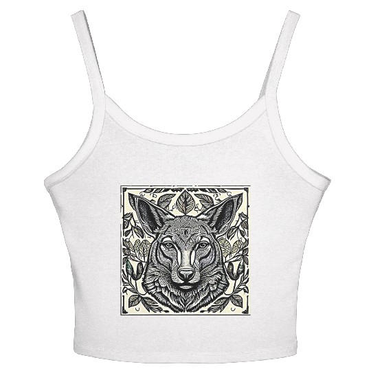 Patterned Sheep Women's Spaghetti Strap Tank Top