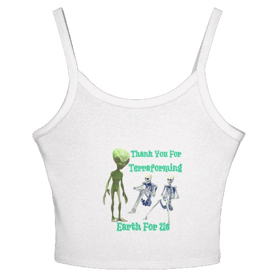 Thank You For Terraforming Earth For Us Women's Spaghetti Strap Tank Top