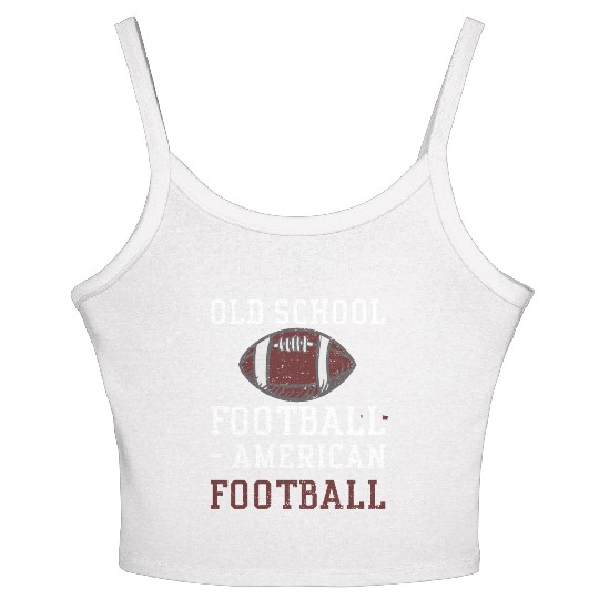 Old School Football - American F... Women's Spaghetti Strap Tank Top