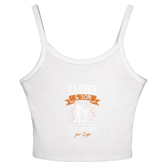 Fisherman Dad Daddy And Son Fishing Fathers Day Ou Women's Spaghetti Strap Tank Top